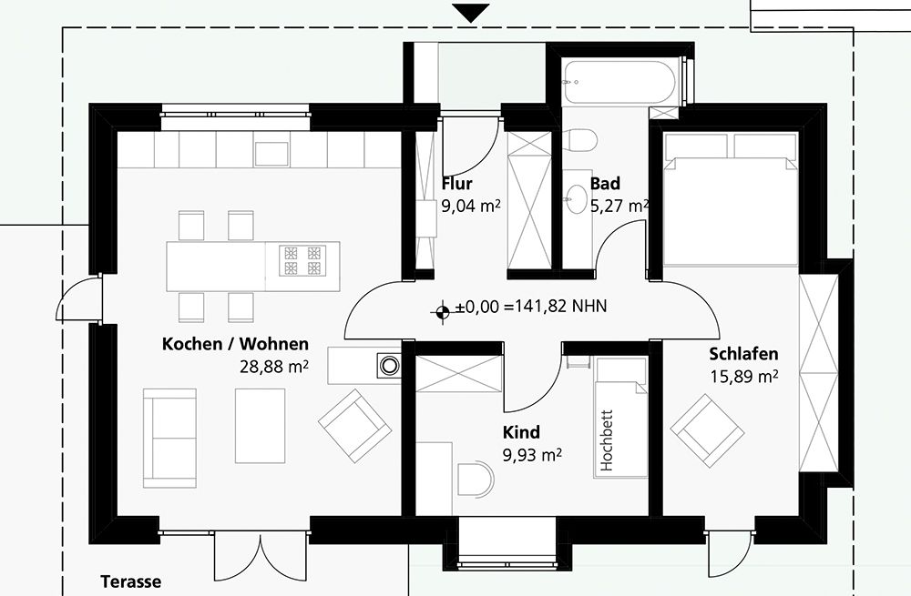 Tiny House Grundrissplan