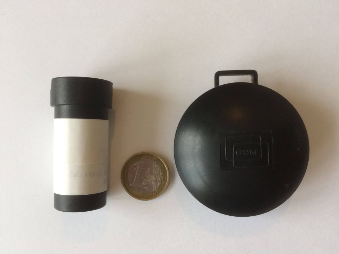 Größe des Kernspurexposimeters