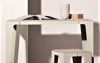 Design Recyclingtisch und Stuhl