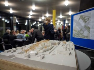 Die Entwürfe der Planungswerkstatt wurden vom 10. bis 17. Februar 2020 im Foyer des Rathauses in Salach ausgestellt.