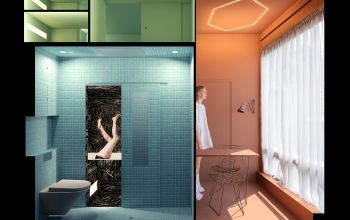 Die kleinste Wohnung der Welt, das Cabanon: Zu sehen sind die verschiedenen Räume von der Seite