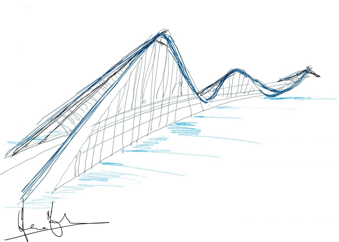 Eleganter Brückenbau – Smart Circular Bridges, entworfen von Hanaa Dahy